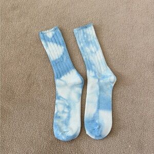 Free people Blue Tie-Dye Socks
